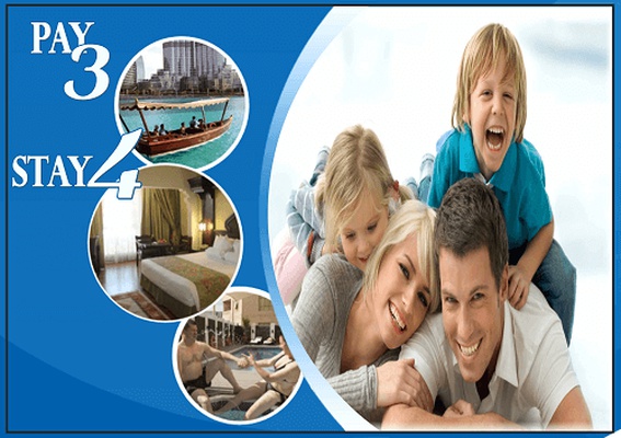 Stay 4 pay 3 offer Arabian Courtyard Hotel & Spa Bur Dubai