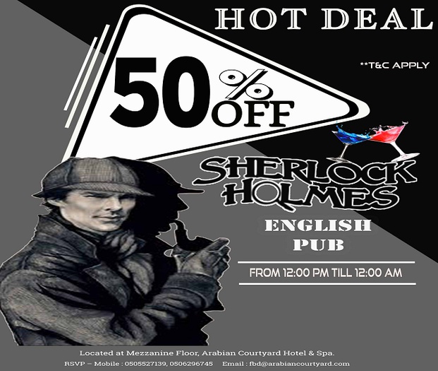 Sherlock holmes arabian courtyard hotel & spa bur dubai Sherlock holmes arabian courtyard hotel & spa bur dubai